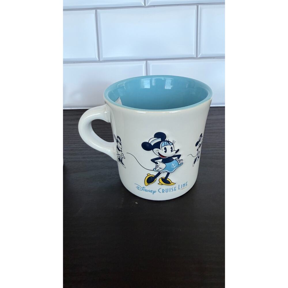 Disney Cruise Line 8oz Diner Mug Set - Mickey, Minnie, & Chip ‘n Dale NEW - Picture 8 of 10